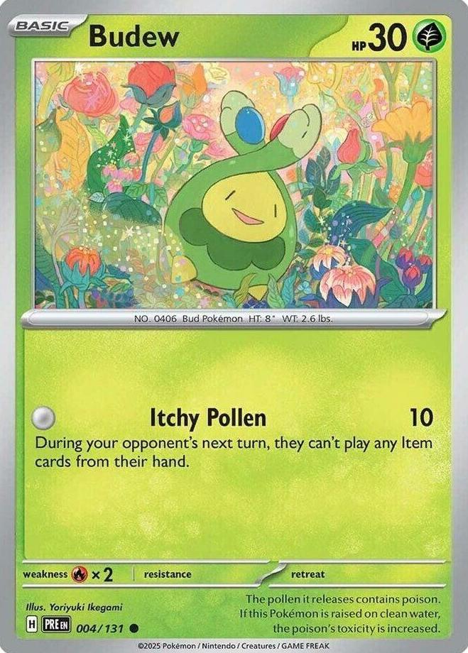 Budew 2025 Pokemon Scarlet & Violet Prismatic Evolutions