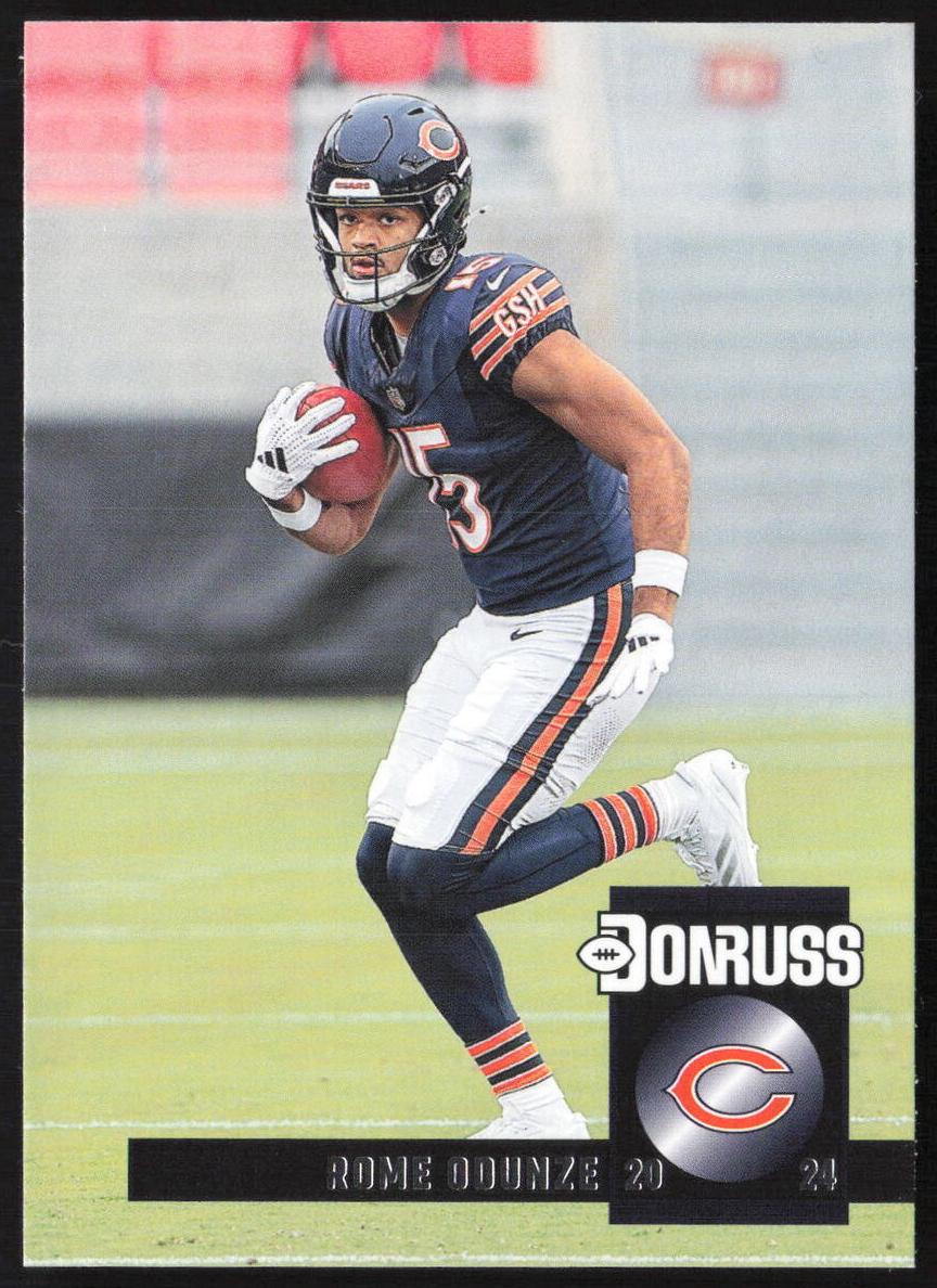 2024 Panini Donruss Rated Rookies Retro Autograph Rome Odunze #12 card
