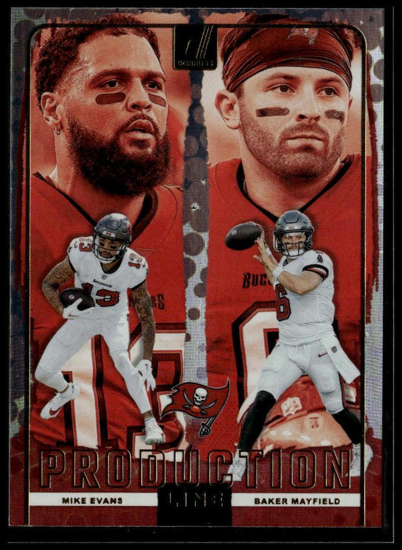 Baker Mayfield / Mike Evans 2024 Panini Donruss Production Line Football