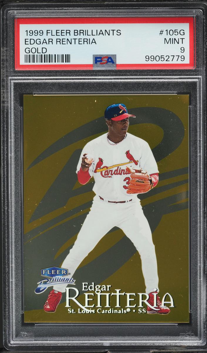 1999 Fleer Brilliants Baseball Gold Edgar Renteria #105