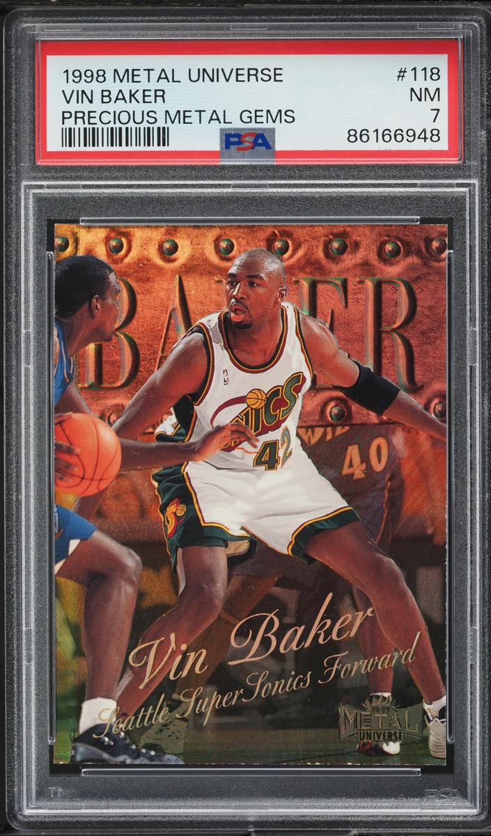 1998 Metal Universe Vin Baker #118 card
