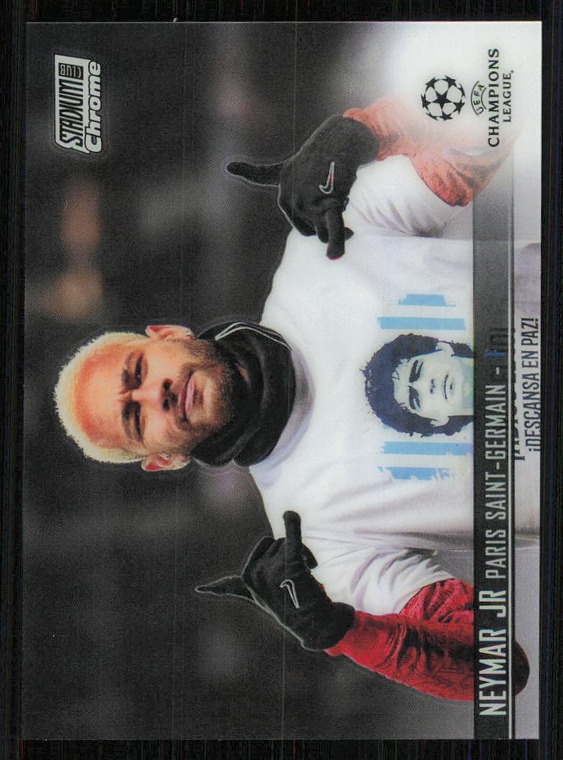 2020 Topps Stadium Club Chrome UEFA Champions League Neymar Jr #89 card