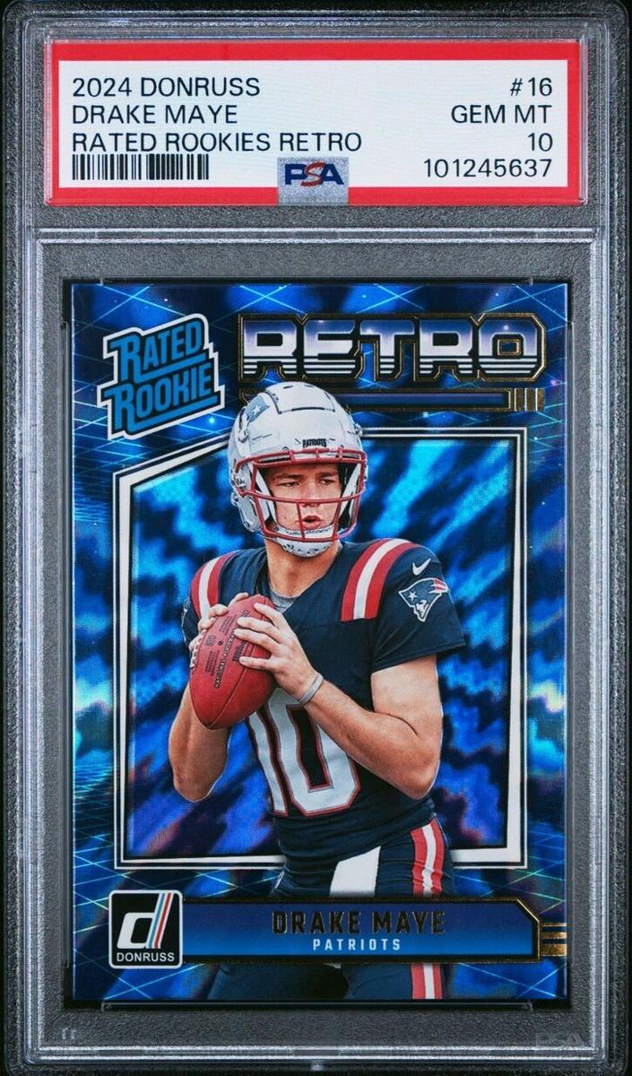 Drake Maye 2024 Panini Donruss Rated Rookies Retro Football