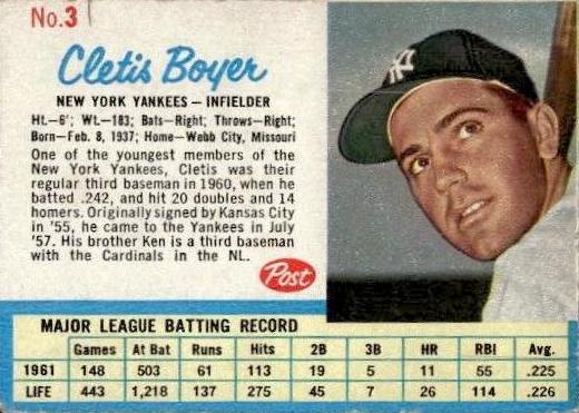 1962 Cletis Boyer #3