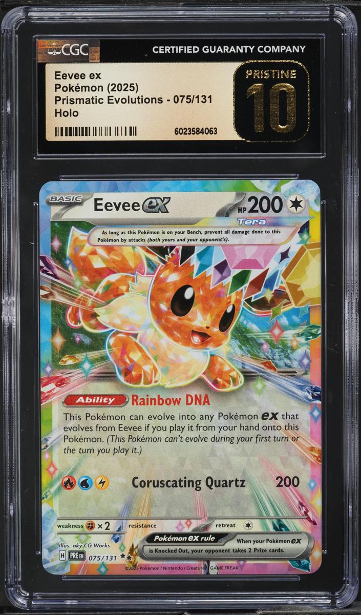 Eevee EX 2025 Pokemon Scarlet & Violet Prismatic Evolutions
