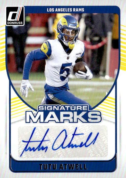 Tutu Atwell 2024 Panini Donruss Signature Marks Football