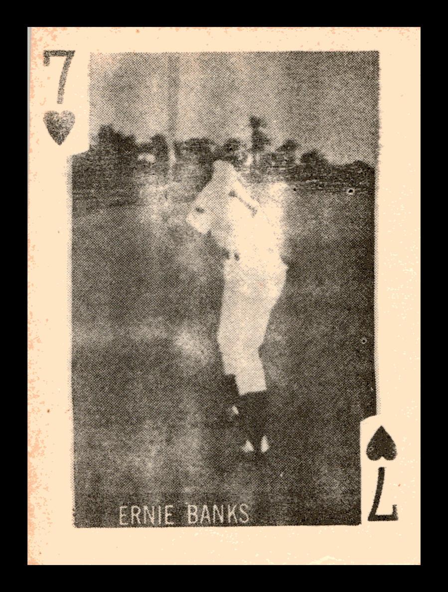 1969 Ernie Banks [7 of Hearts] #NNO