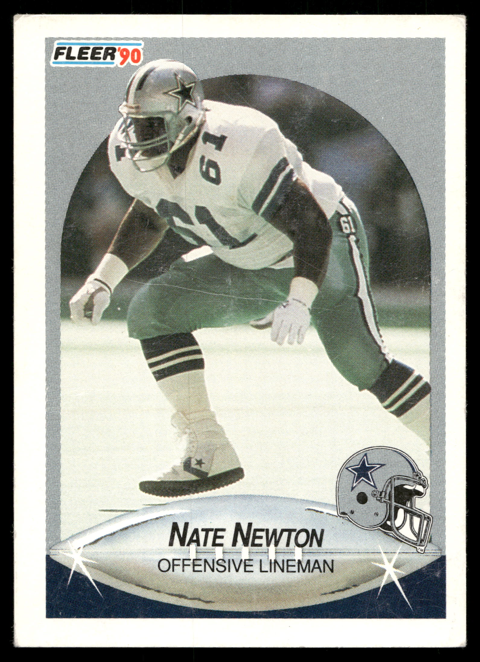 Nate Newton 1990 Fleer Football