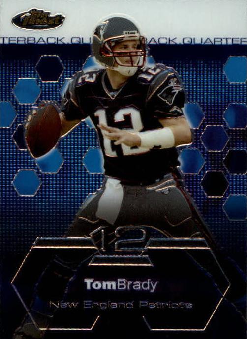 2003 Topps Finest Tom Brady #35 card