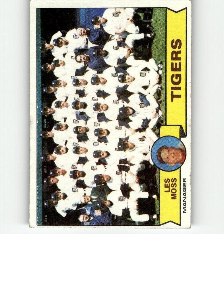1979 Topps Tigers Team #66 card