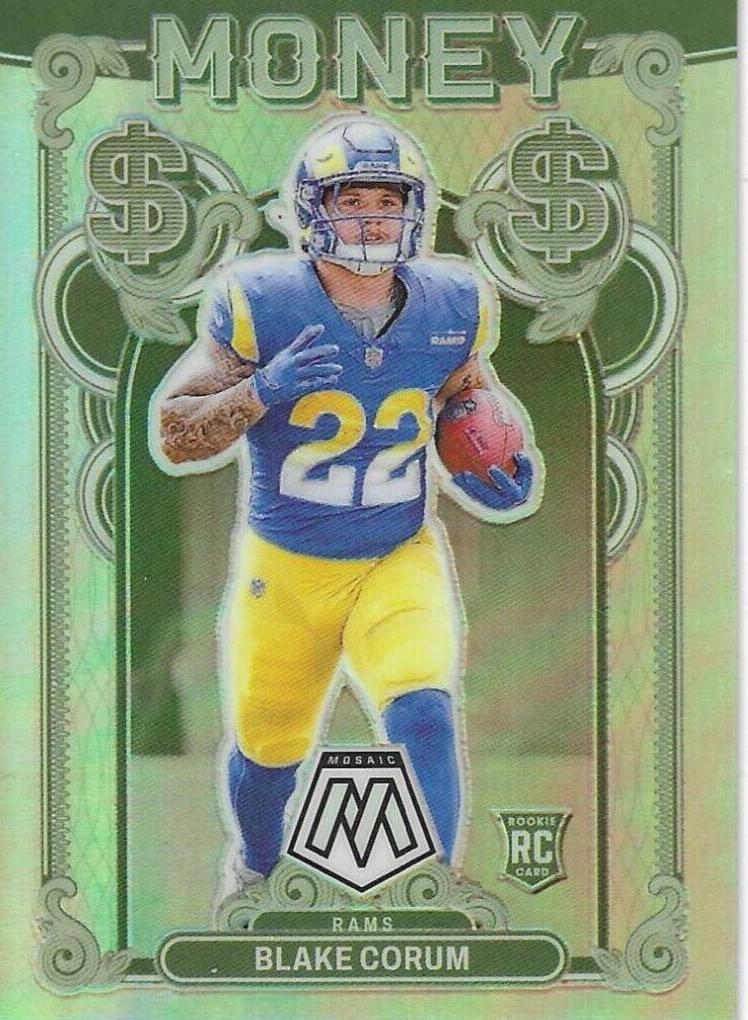 2024 Panini Obsidian Black Color Blast Blake Corum #13 card