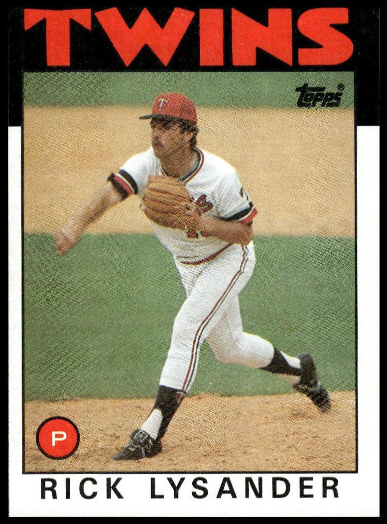 1986 Topps Rick Lysander #482 card