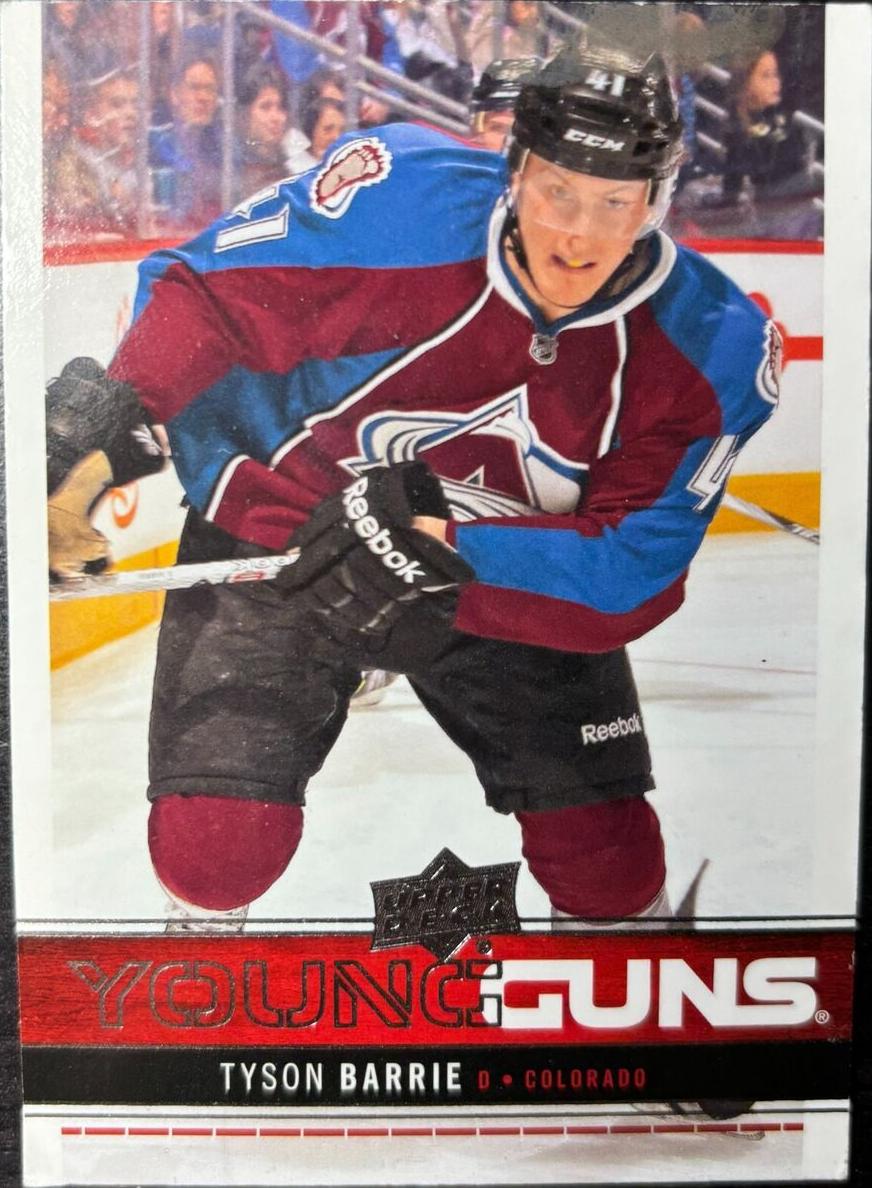 2012 Upper Deck Tyson Barrie #212 card