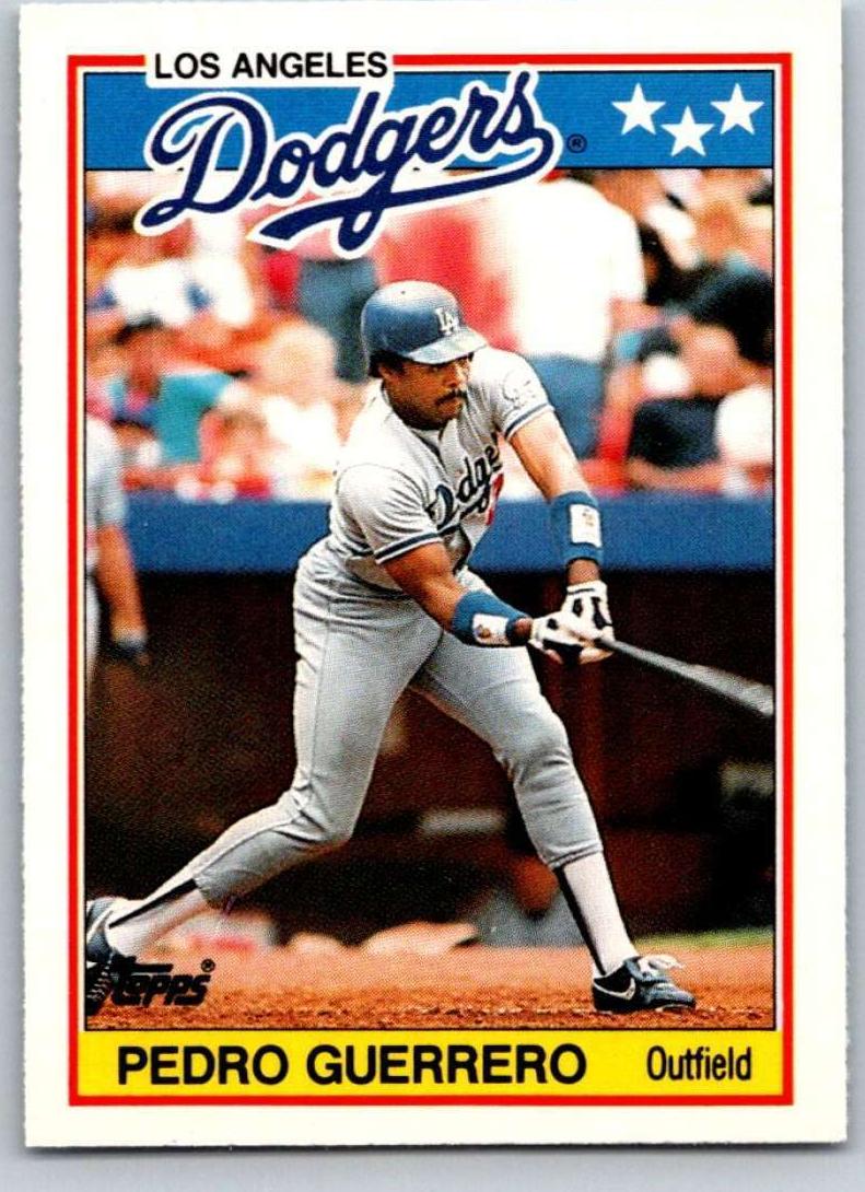 Pedro Guerrero 1988 Topps UK Minis Baseball