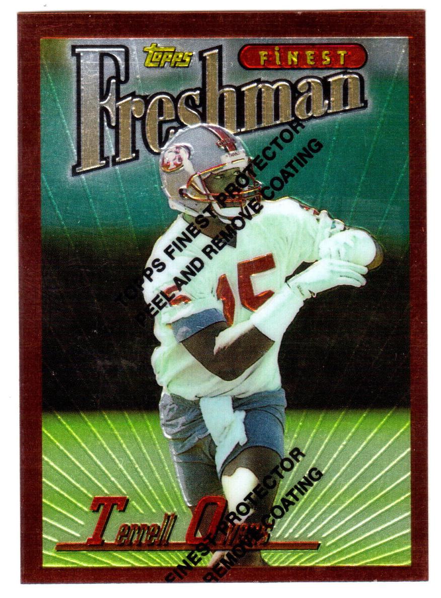 1996 Topps Finest Terrell Owens #338 card