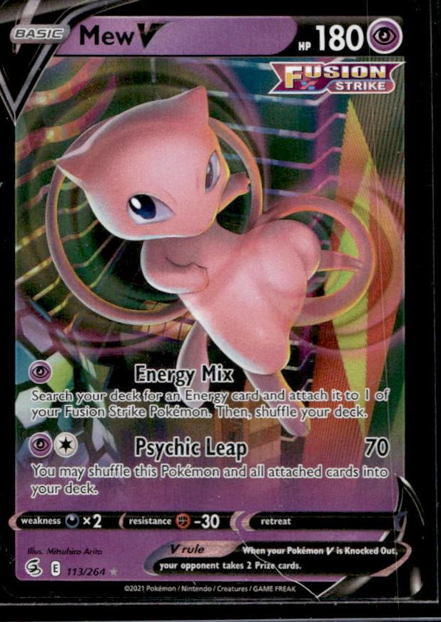 Mew V 2021 Pokemon Fusion Strike