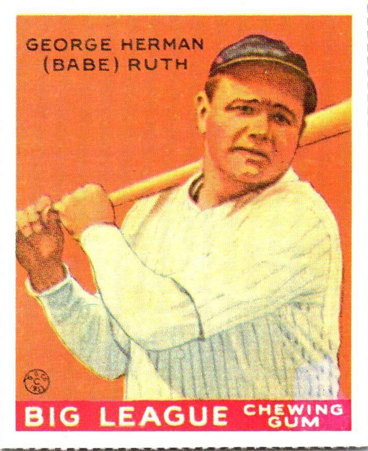 1933 #149 Babe Ruth front