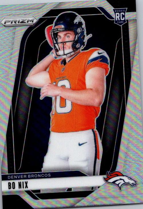 2024 Panini Prizm Rookie Variation Silver Bo Nix #5 card