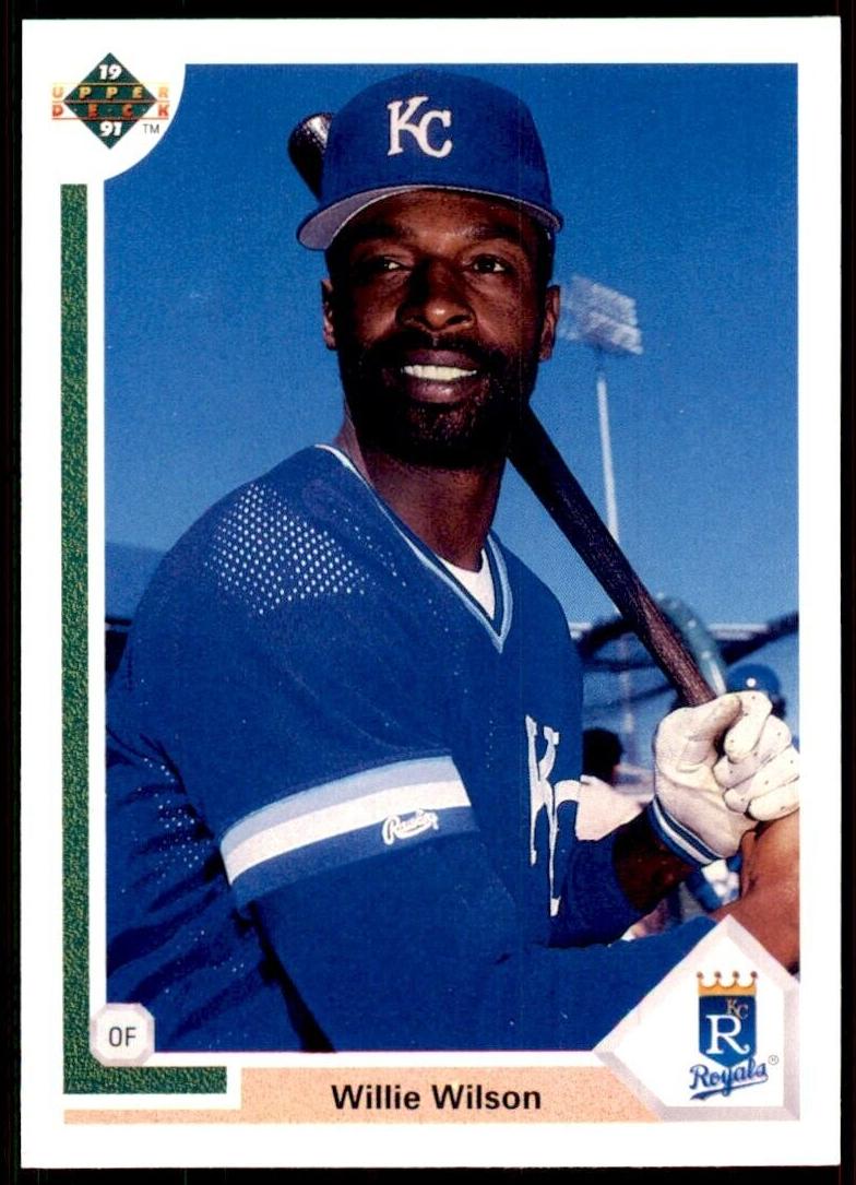 1991 Upper Deck Willie Wilson #609 card