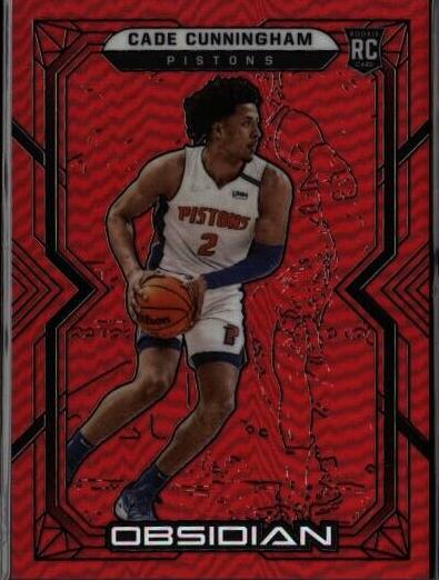 2021 Cade Cunningham [Electric Etch Red Flood] #151