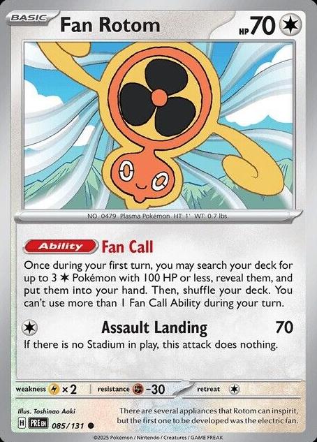 Fan Rotom 2025 Pokemon Scarlet & Violet Prismatic Evolutions Poke Ball