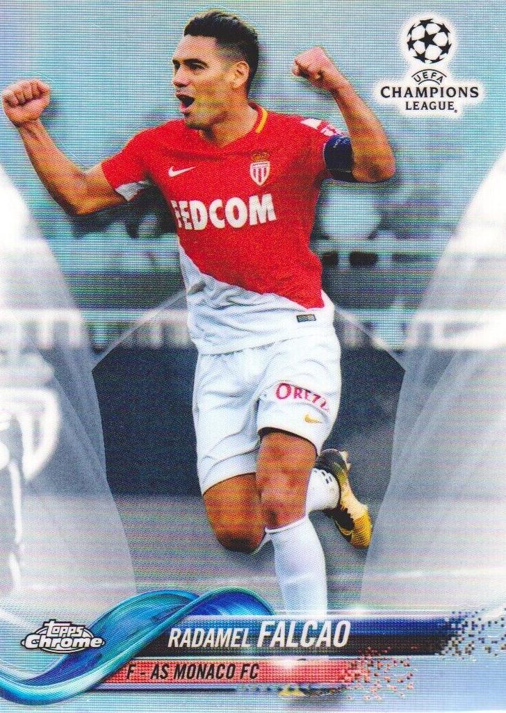 2017 Topps Chrome UEFA Champions League Radamel Falcao [Red] #43 card