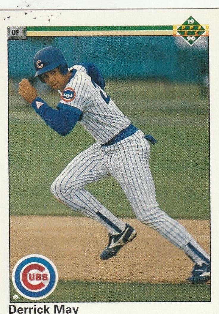 1990 Upper Deck Derrick May #736 card