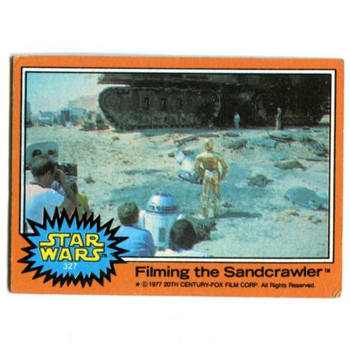 1977 Topps Star Wars Sandcrawler #327 card