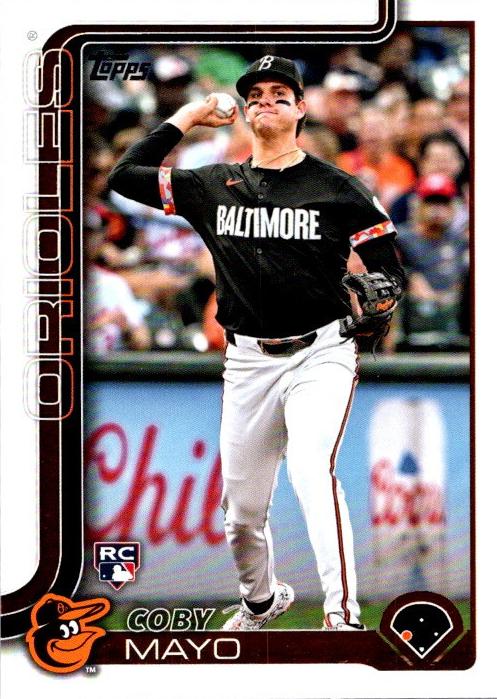 Coby Mayo 2025 Topps Baseball card