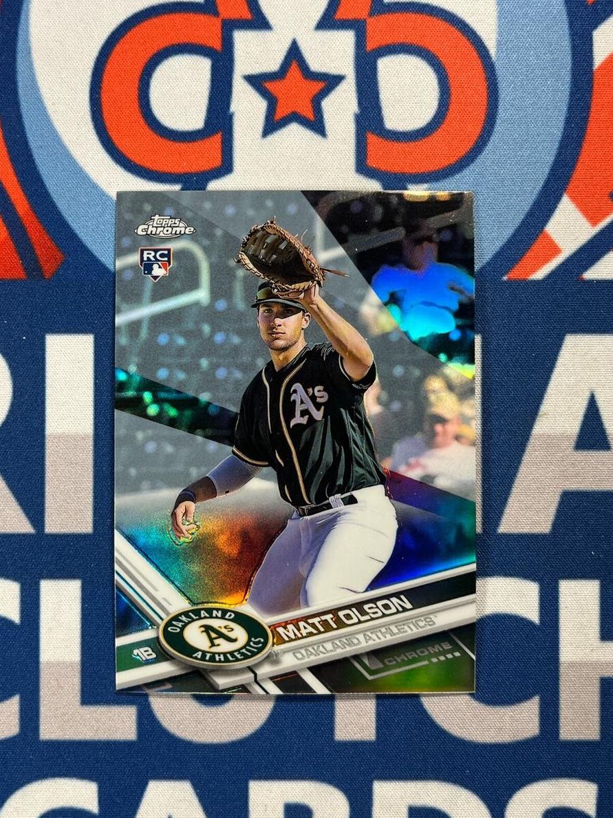2017 Topps Chrome Matt Olson [Refractor] #98 card
