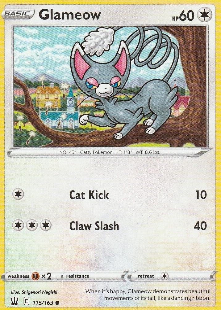 Glameow 2021 Pokemon Battle Styles
