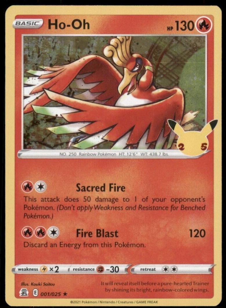 HO-Oh 2021 Pokemon Celebrations