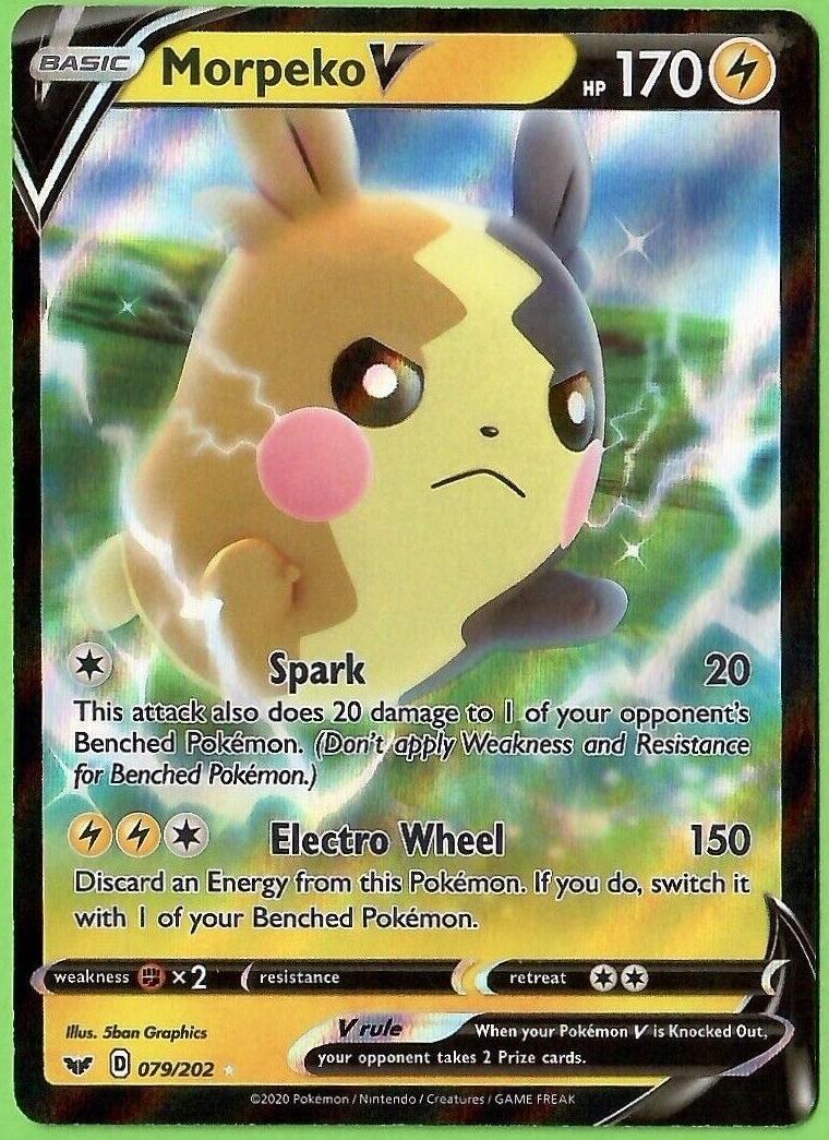 Morpeko V Holo 2020 Pokemon Sword & Shield