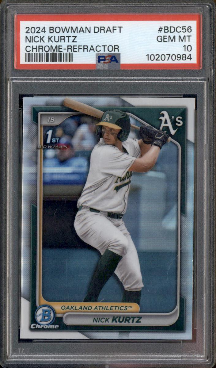 Nick Kurtz 2024 Bowman Draft Chrome Baseball Refractor