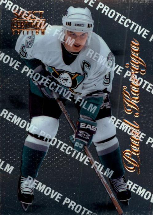 1996 Select Certified Paul Kariya [Blue] #14 card