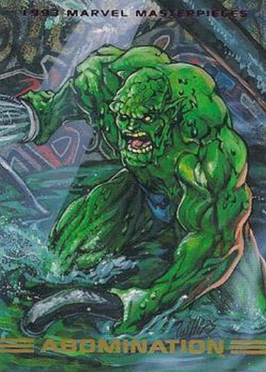 1993 Marvel Masterpieces Abomination #61 card