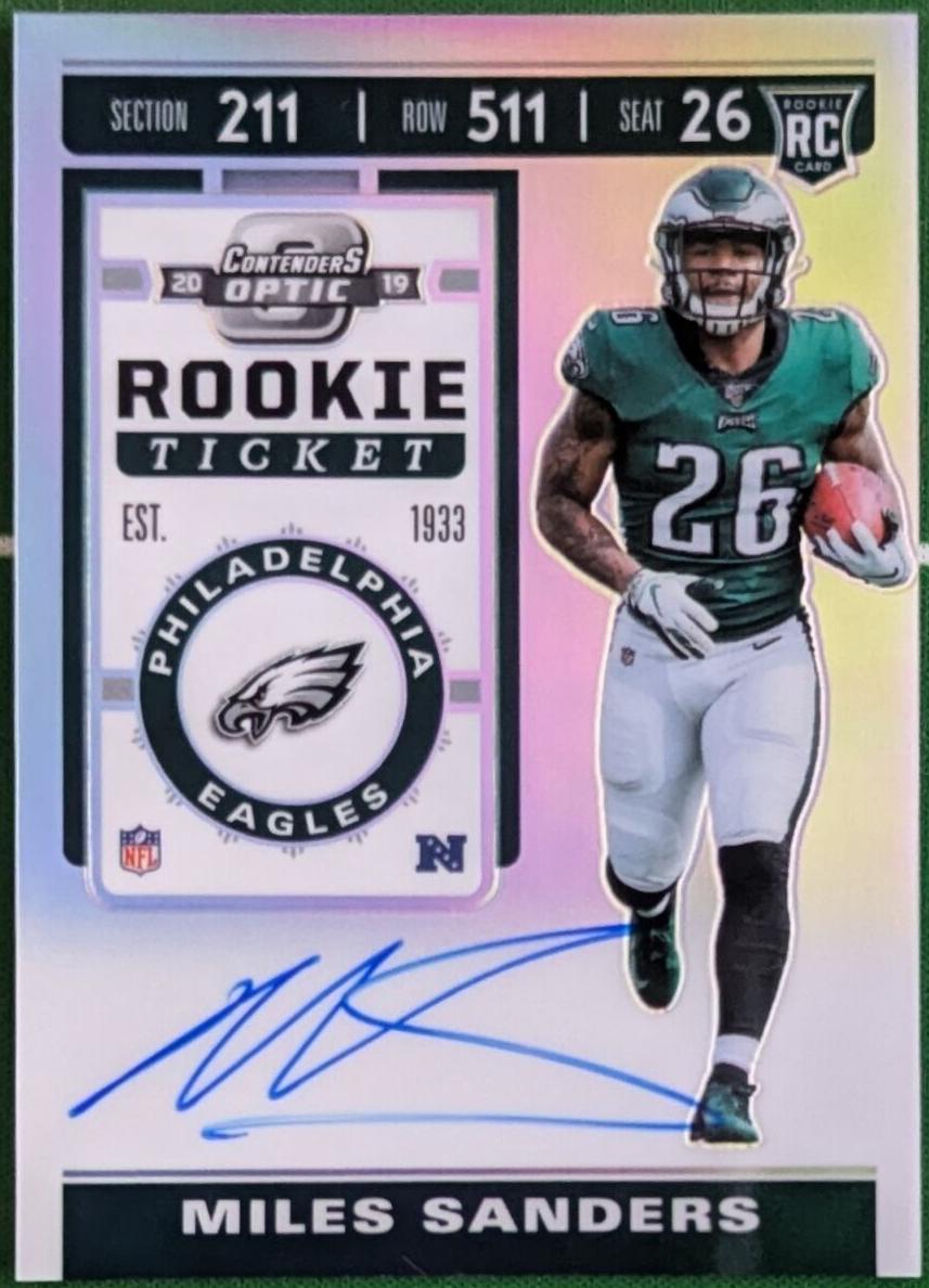 2019 Panini Contenders Optic Miles Sanders #130 card