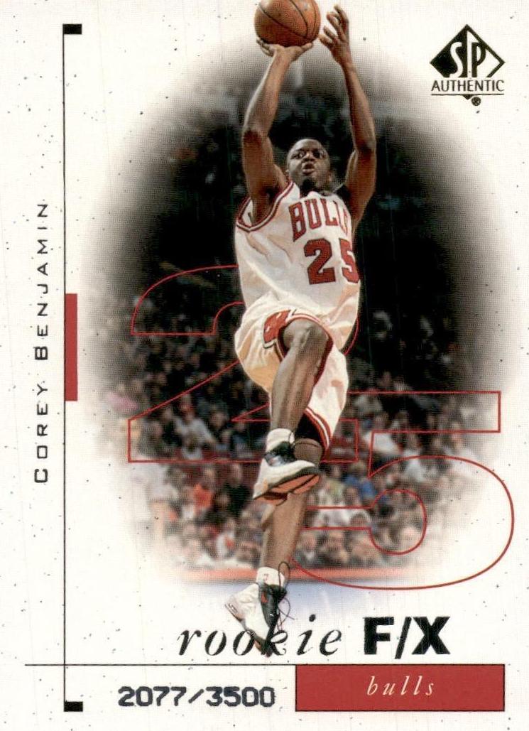 1998 SP Authentic Corey Benjamin #116 card