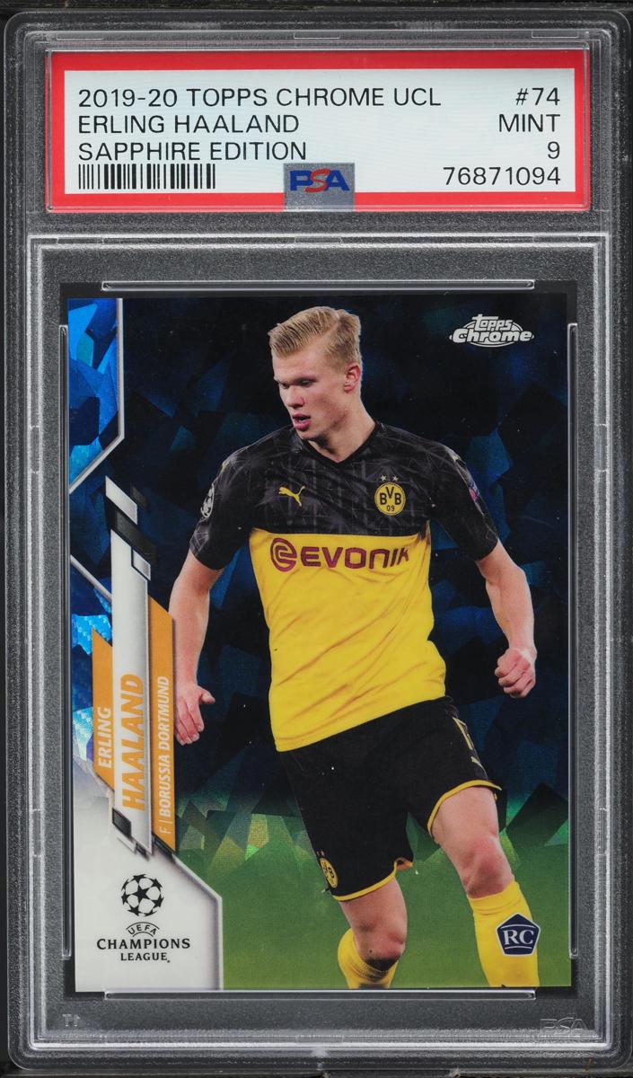 Erling Haaland - 2019 Topps Chrome Sapphire UEFA Champions League Soccer