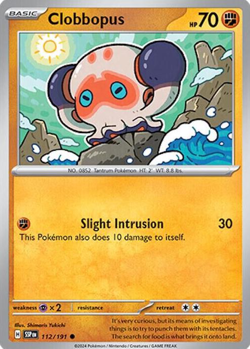 Clobbopus 2024 Pokemon Scarlet & Violet Surging Sparks