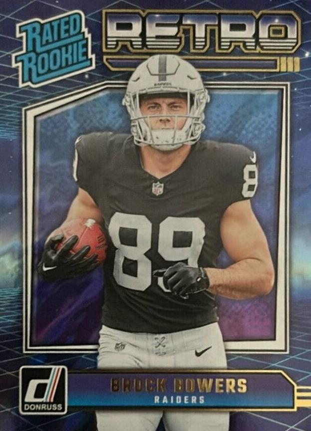Brock Bowers 2024 Panini Donruss Rated Rookies Retro Football
