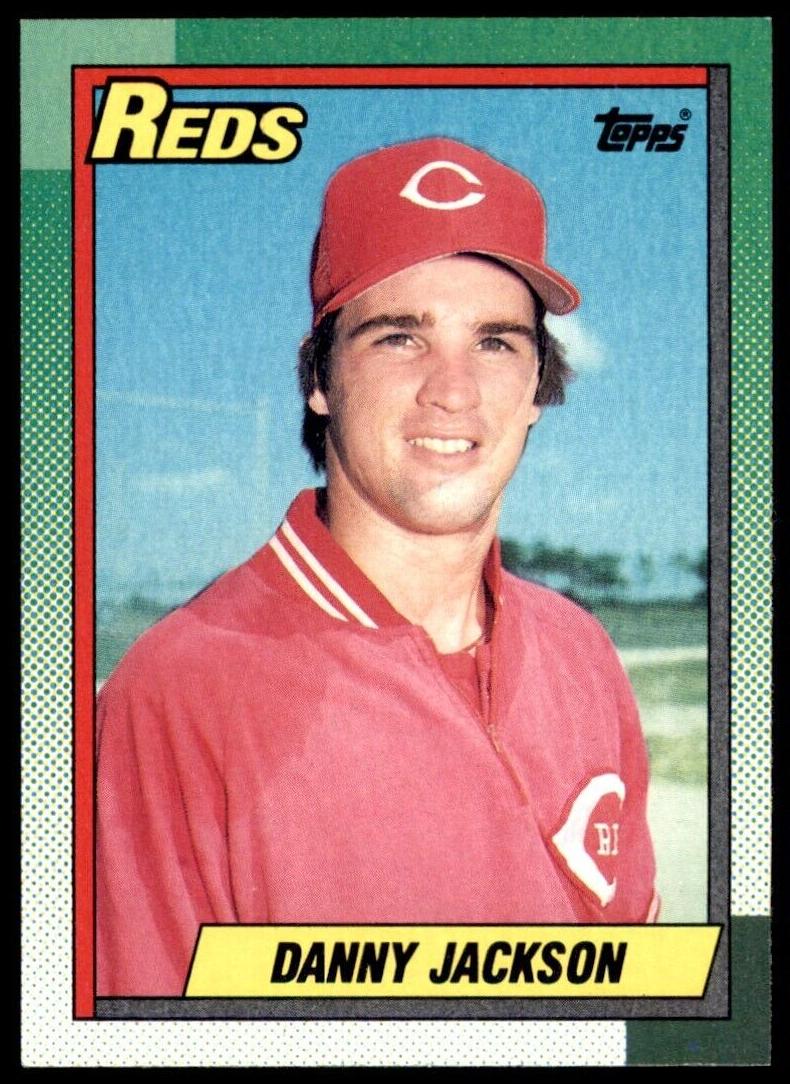 1990 Topps Danny Jackson #445 card