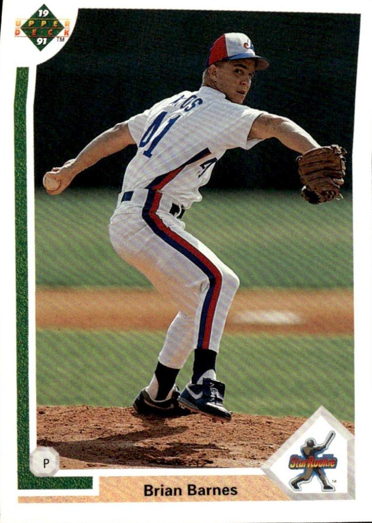 1991 Upper Deck Brian Barnes #12 card