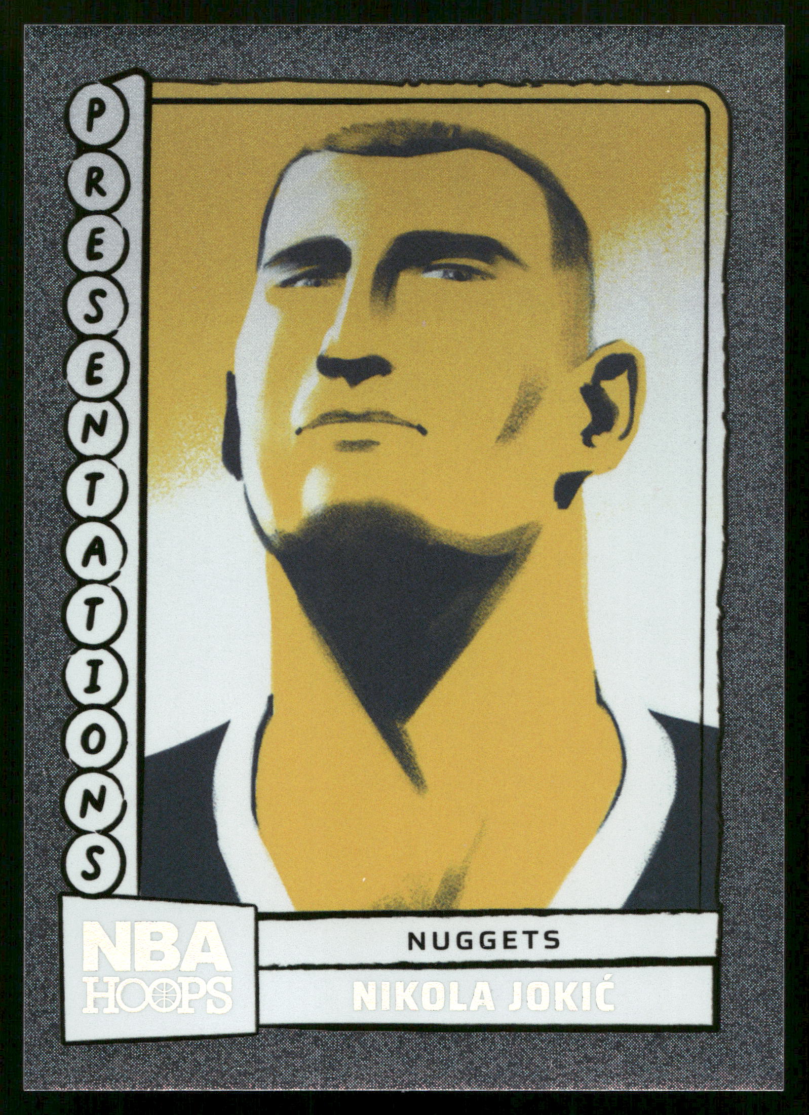 2024 Panini NBA Hoops Presentations Nikola Jokic #8 card