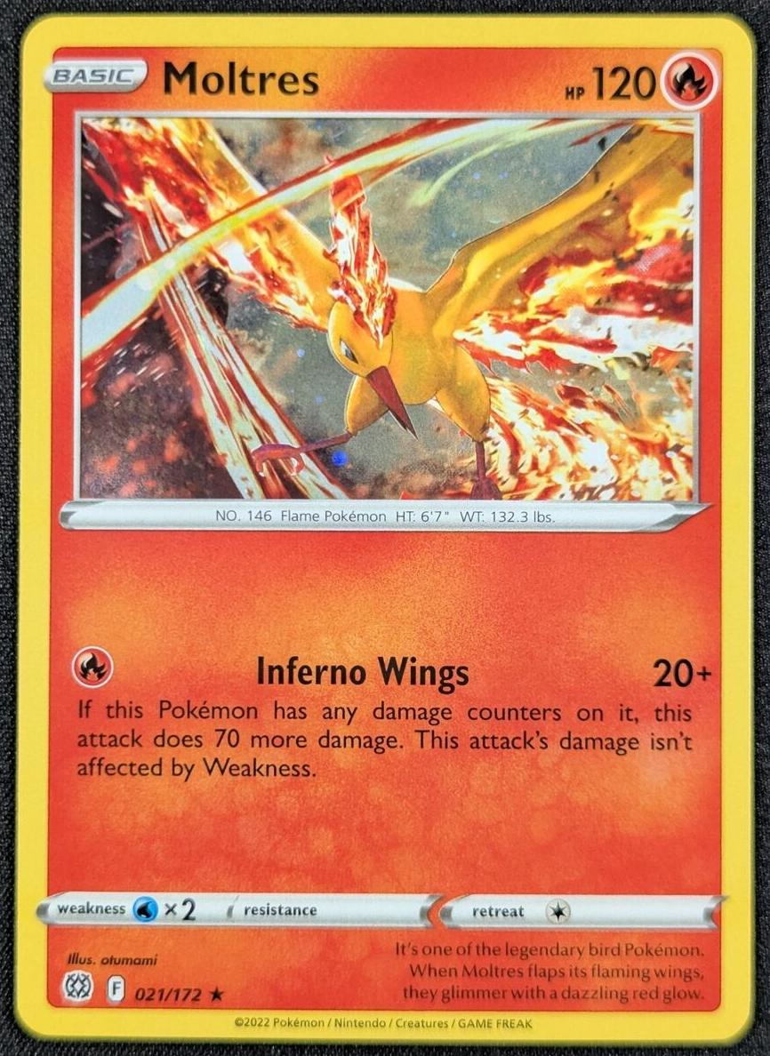 Moltres Holo 2022 Pokemon Brilliant Stars
