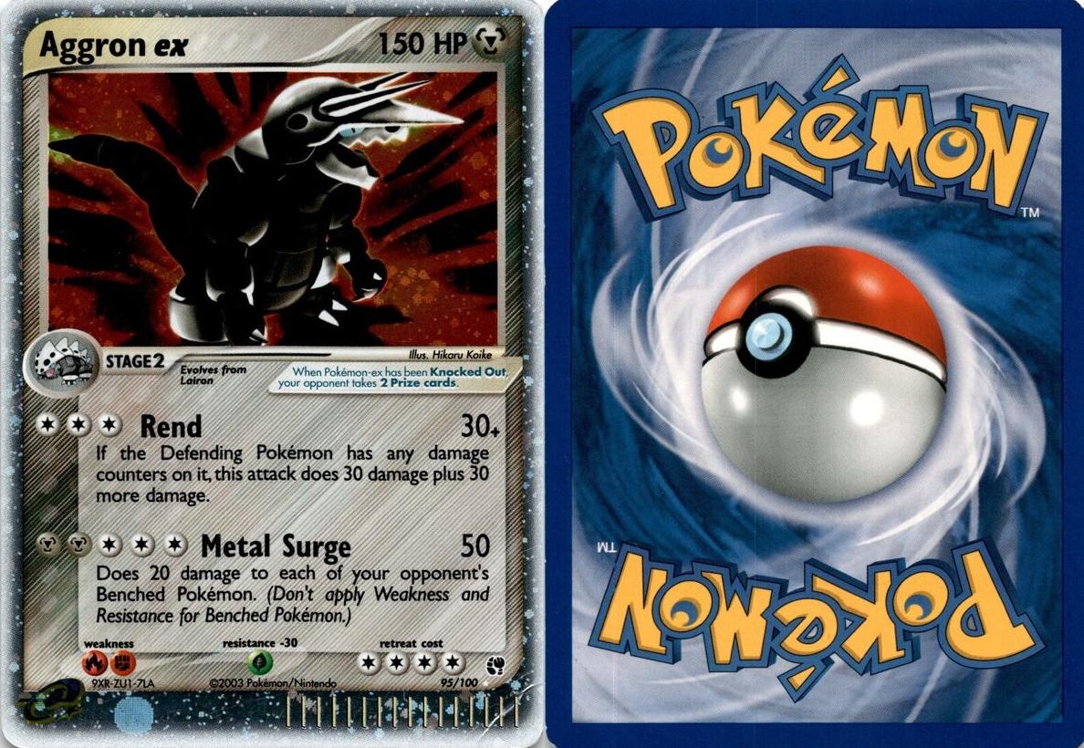 2003 Pokemon Holo Aggron front