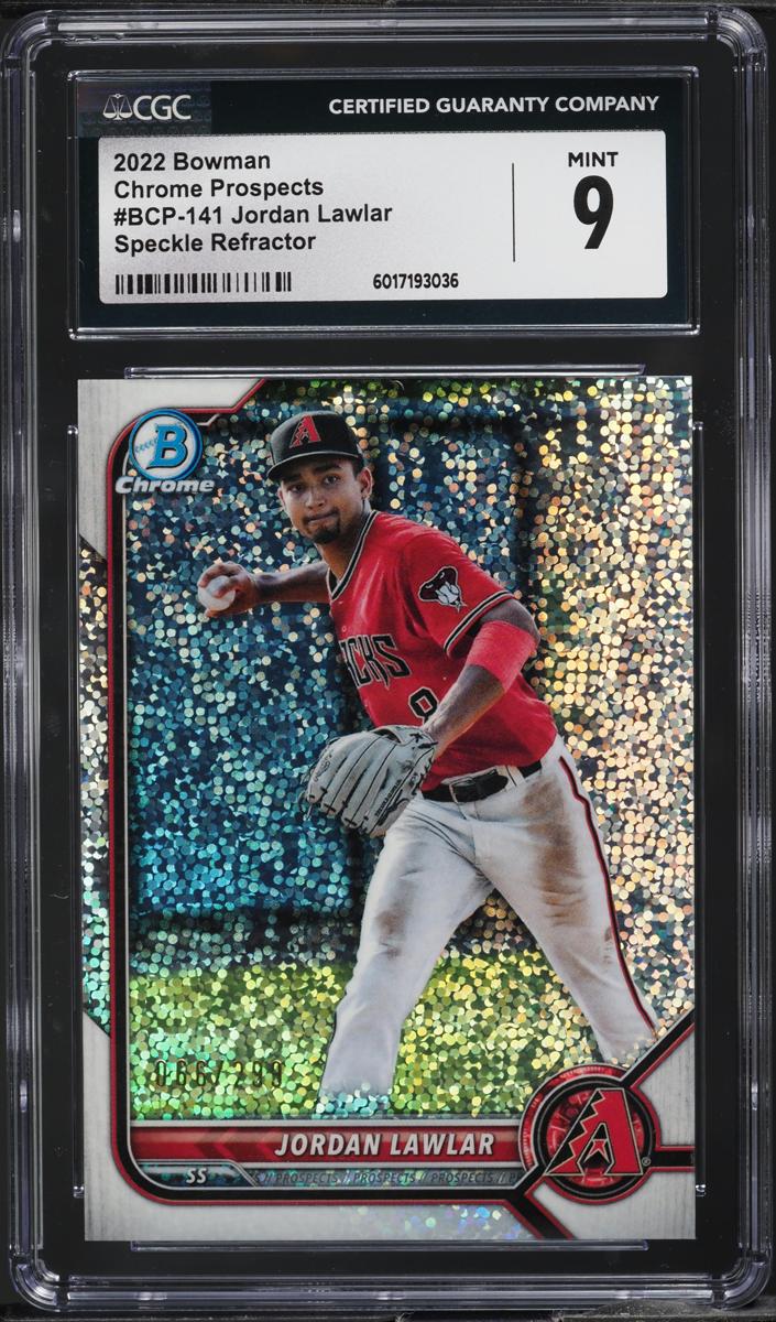 2022 Bowman Chrome Prospects Baseball Speckle Jordan Lawlar #BCP-141