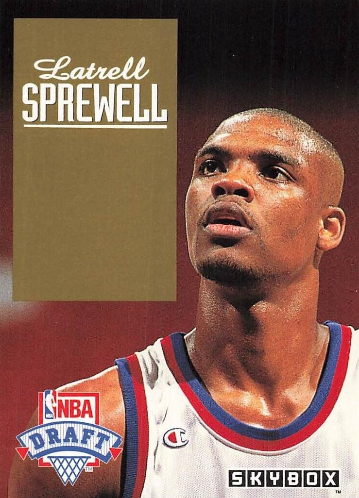 1992 Skybox Draft Picks Latrell Sprewell #DP24 card