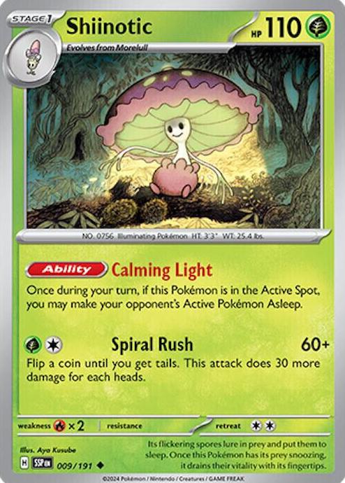 Shiinotic 2024 Pokemon Scarlet & Violet Surging Sparks