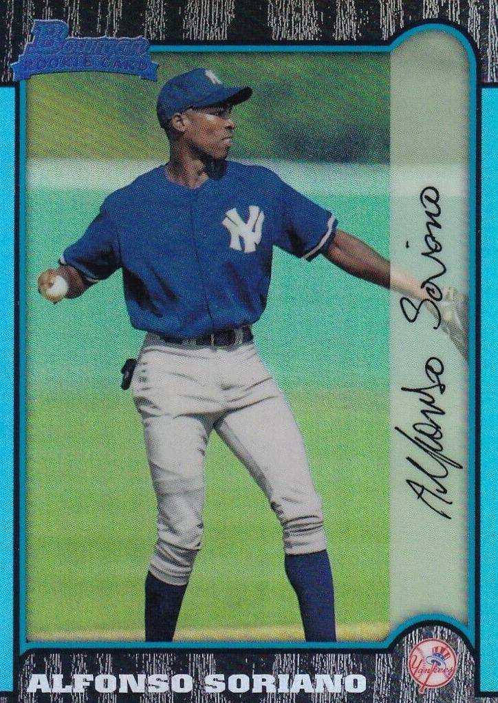 Alfonso Soriano 1999 Bowman Chrome Baseball